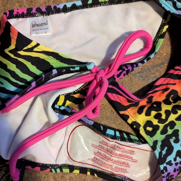 Indero Multicolored animal print bathing suit - Picture 4 of 4